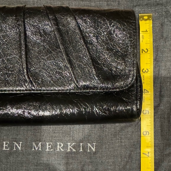 Lauren Merkin Black Clutch Purse - Picture 6 of 7